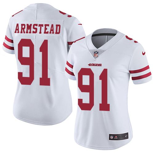 San Francisco 49ers Limited White Women Arik Armstead Road NFL Jersey #91 Vapor Untouchable